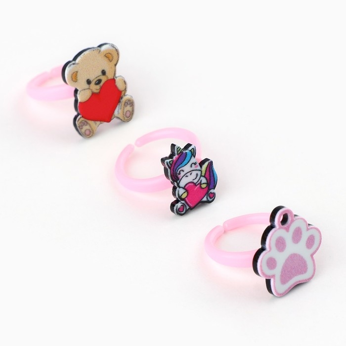 Кольцо 3 шт с тату «Волшебство» 8 х 12 см Кольцо 3 шт с тату «Волшебство» 8 х 12 см