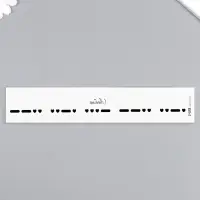 Переводная тату на тело чёрная &laquo;Браслет. Люблю. Азбука Морзе&raquo;, 20&times;3 см