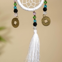 Брелок "Ловец снов" 4х15 см. белый