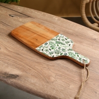 Доска разделочная прямоугольная "Оливковая ветвь" дерево манго 41х18 см