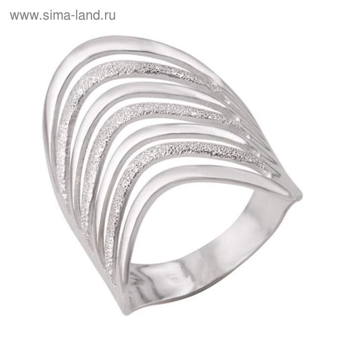 Кольцо «Волна» широкая, посеребрение, 19 размер Кольцо «Волна» широкая, посеребрение, 19 размер
