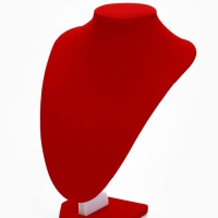 Бюст для украшений, 17,5&times;13&times;25 см, h=25 см, цвет красный