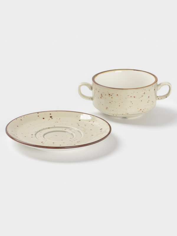 Супница с блюдцем Magistro "Mediterana" 14,8х10,3х5,8 см