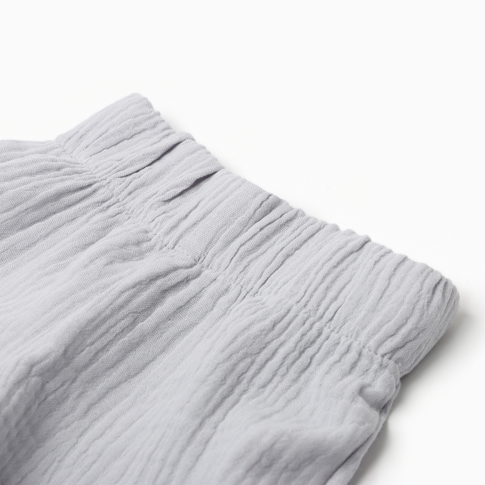 Костюм детский (рубашка и шорты) Крошка Я , р. 68-74, серый