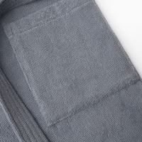 Халат мужской Экономь и Я, цв. серый, р-р 52-54, 100% хл, 340 г/м2