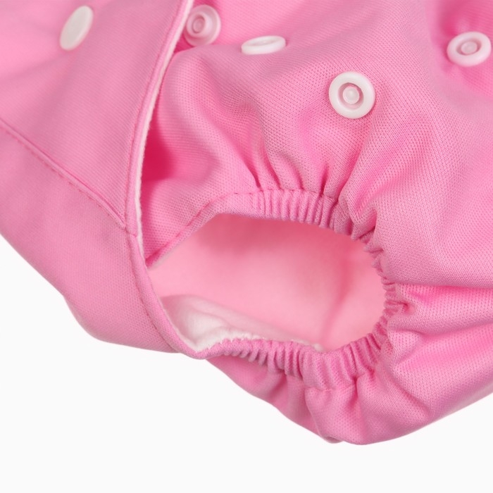 Многоразовый подгузник «Наш цветочек», 3-15 кг, цвет розовый, Крошка Я Многоразовый подгузник «Наш цветочек», 3-15 кг, цвет розовый, Крошка Я