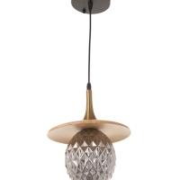 Светильник BayerLux ЭКО "Кен" 1х40Вт Е27 черный/коричневый 23х23х100см