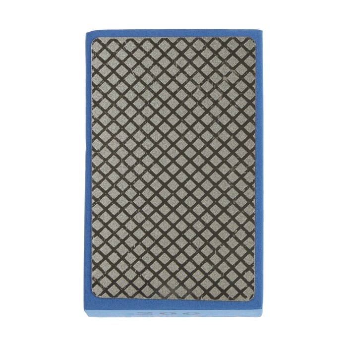 Губка алмазная шлифовальная ТУНДРА, 90x55x30 мм, Р200, для камня, керамогранита, кафеля