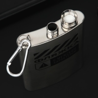 Фляжка с карабином &laquo;Мужской характер&raquo;, 240 мл