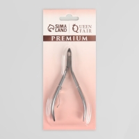 Кусачки маникюрные для кутикулы &laquo;Premium&raquo;, 10,2 см, длина лезвия - 6 мм, на блистере, цвет серебристый