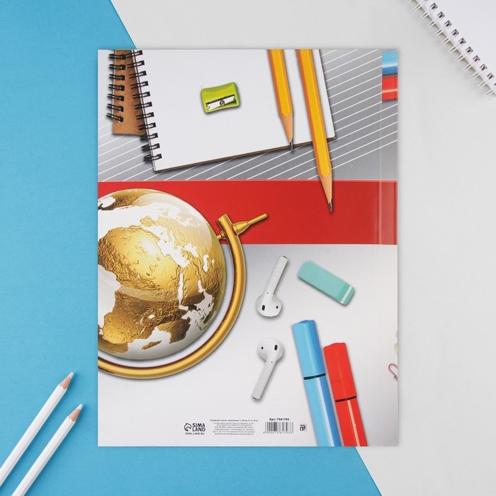 Папка школьная с креплением &laquo;Портфолио школьника&raquo;, 5 листов-разделителей, 21,5 х 30 см.