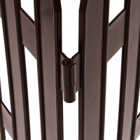 Ограждение декоративное, 35 &times; 210 см, 5 секций, пластик, коричневое, GOTIKA, Greengo