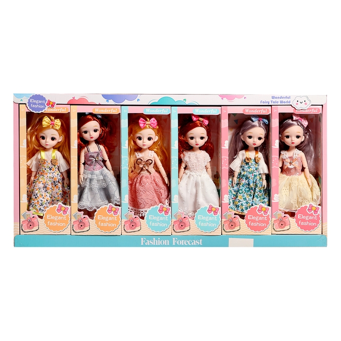 Кукла шарнирная &laquo;Цветочный стиль&raquo;, МИКС