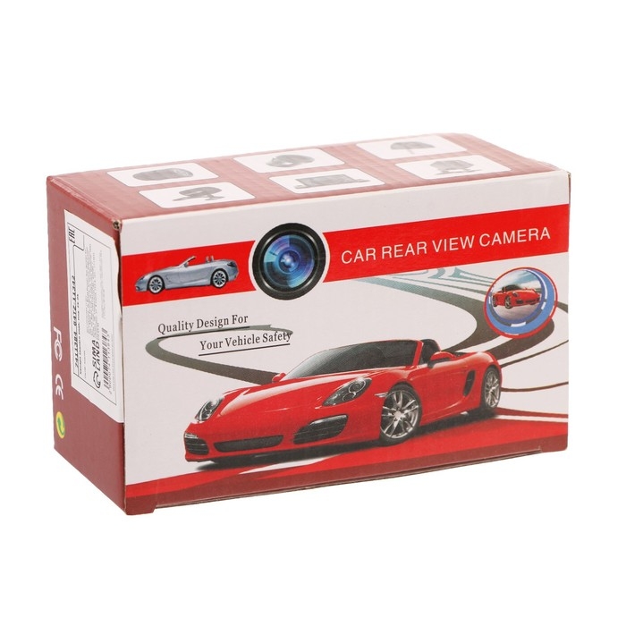 Камера заднего вида, IP68, обзор 130&deg;, 0.3 Мп, провод 6 м, черный