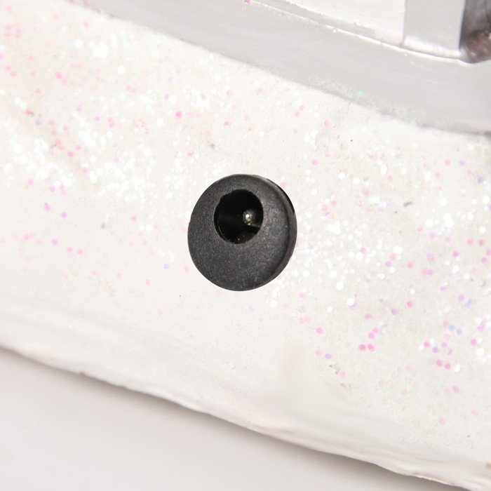 Светодиодная фигура &laquo;Вертолёт и Дед Мороз&raquo; 31.5 &times; 18 &times; 18 см, полистоун, батарейки ААх3 (не в комплекте), USB, свечение мульти