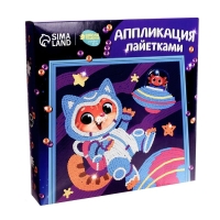 Аппликация пайетками для детей &laquo;Удивительный космос&raquo;, набор для творчества
