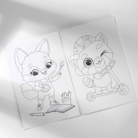 Подарочный набор блокнот-раскраска, трафарет, наклейки и восковые мелки «Веселый корги» Подарочный набор блокнот-раскраска, трафарет, наклейки и восковые мелки «Веселый корги»