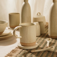 Набор кружек керамических SL Home &laquo;Виенто&raquo;, 350 мл, цвет бежевый