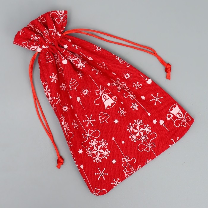 Мешочек подарочный холща «Яркий Новый Год», 16 х 24 см +/- 1.5 см, Новый год Мешочек подарочный холща «Яркий Новый Год», 16 х 24 см +/- 1.5 см, Новый год