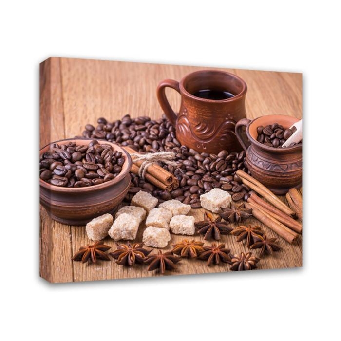 Картина на подрамнике "Кофе с пряностями" 40*50 см