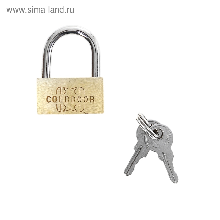 Замок навесной, тип 1, 26х35 мм, 2 ключа Замок навесной, тип 1, 26х35 мм, 2 ключа