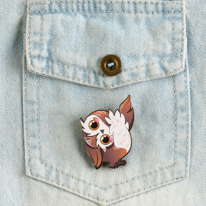 Значок деревянный «Талисман на успех», 4 х 3,5 см Значок деревянный «Талисман на успех», 4 х 3,5 см