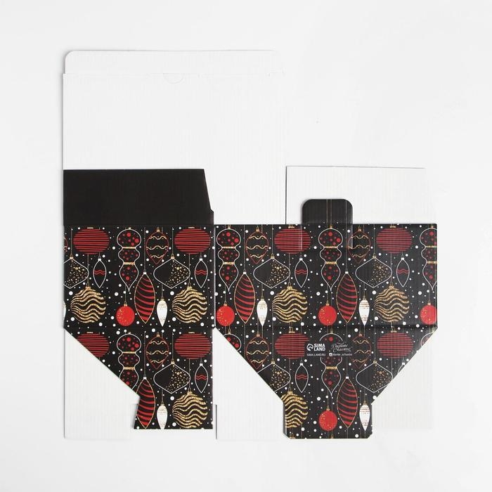 Коробка подарочная новогодняя складная &laquo;С Новым Годом&raquo;, 22 х 15 х 10 см, Новый год