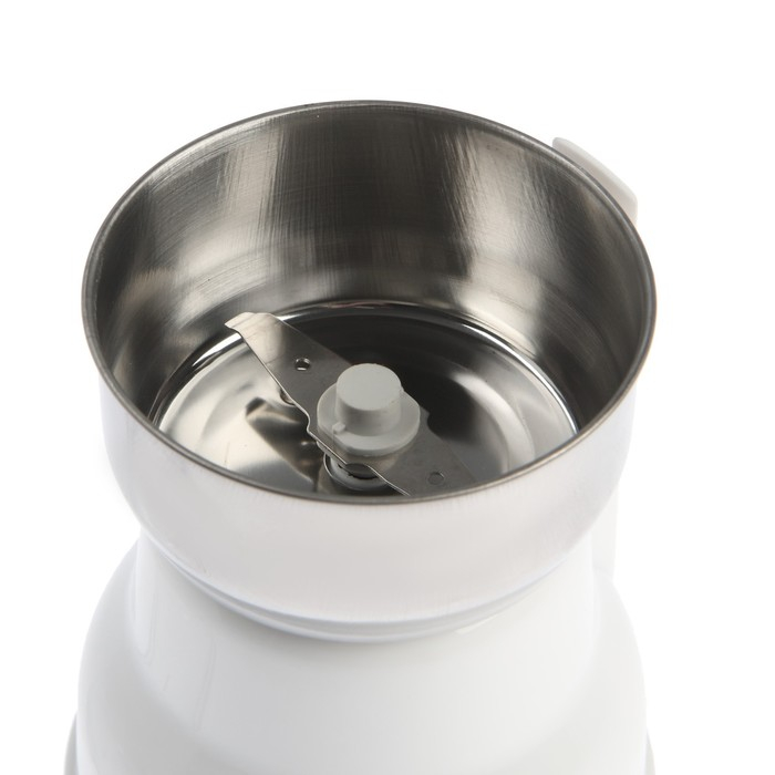 Кофемолка электрическая Luazon LMR-05, 160 Вт, 50 г, белая Кофемолка электрическая Luazon LMR-05, 160 Вт, 50 г, белая