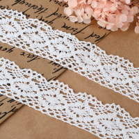 Кружево вязаное, 40 мм &times; 15 &plusmn; 1 м, цвет белый
