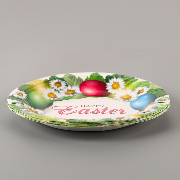 Тарелки бумажные &laquo;Счастливой Пасхи&raquo;, 6 шт.