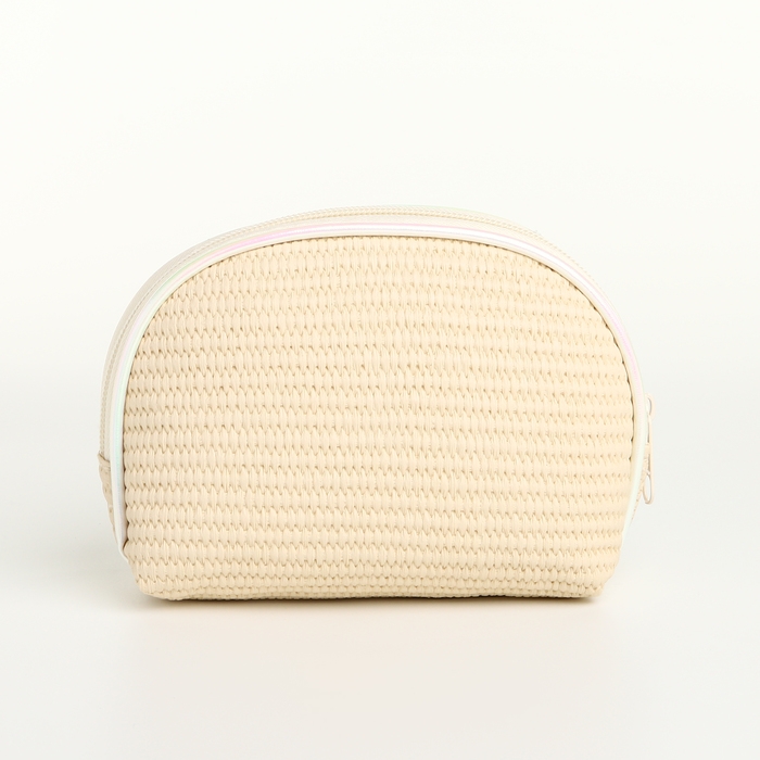 Набор косметичек 2 в 1 на молнии, цвет бежевый Набор косметичек 2 в 1 на молнии, цвет бежевый