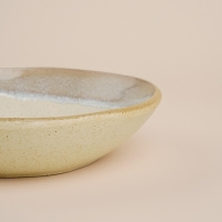 Набор мисок фарфоровых SL Home &laquo;Волны Сардинии&raquo;, 600 мл, d=18,5 см, цвет бежевый