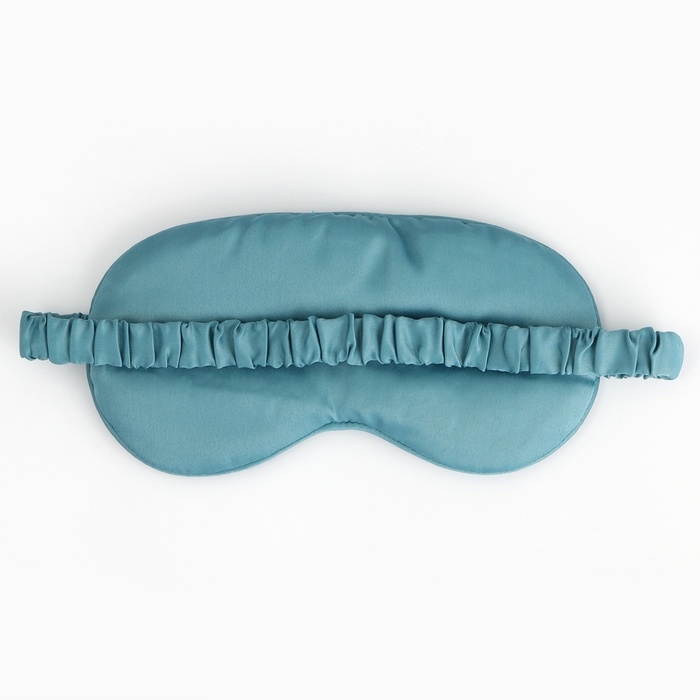 Маска шелковая для сна &laquo;Глазки&raquo;, 20 х 9 см, цвет бирюзовый