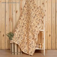 Полотенце для бани &laquo;Банька&raquo; 80х 150 см, хлопок вафельное полотно