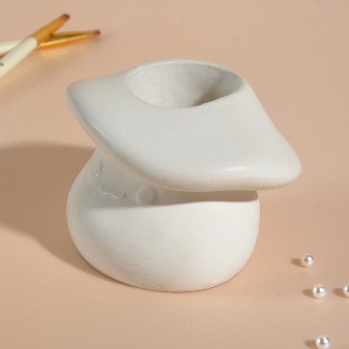 Предмер интерьера "Гриб" 10х8х6,5 см белый