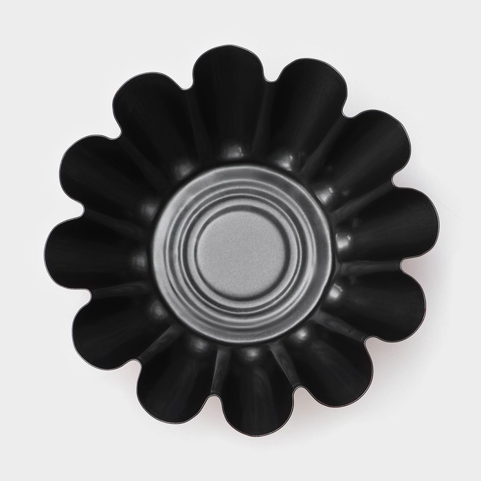 Форма для ромовой бабы и кулича &laquo;Бутон&raquo;, 14,5&times;6 см, антипригарное покрытие, цвет бордовый