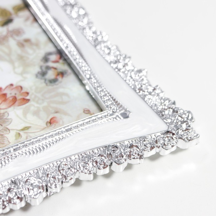 Фоторамка 10х15 см "Розы" перламутр 19,7х15х1 см