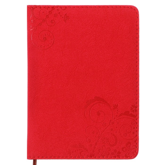 Ежедневник недатированный А6, 100 листов в линейку, обложка пвх, МИКС