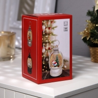 Светодиодная фигура &laquo;Снеговик и ёлка&raquo; 7 &times; 12.5 &times; 6.5 см, пластик, батарейки АААх2 (не в комплекте), свечение тёплое белое