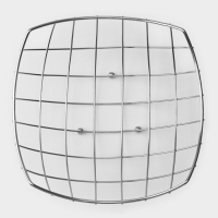 Фруктовница Доляна &laquo;Решето&raquo;, 23,5&times;23,5&times;10,5 см, цвет серебряный