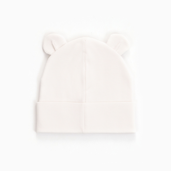 Шапка детская, цвет молочный, размер 44-46