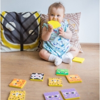 Мемо-игра: Присоски многоразовые для игры в ванной &laquo;Морские животные&raquo;, найди пару, 5 пар, 10 стикеров EVA, Крошка Я