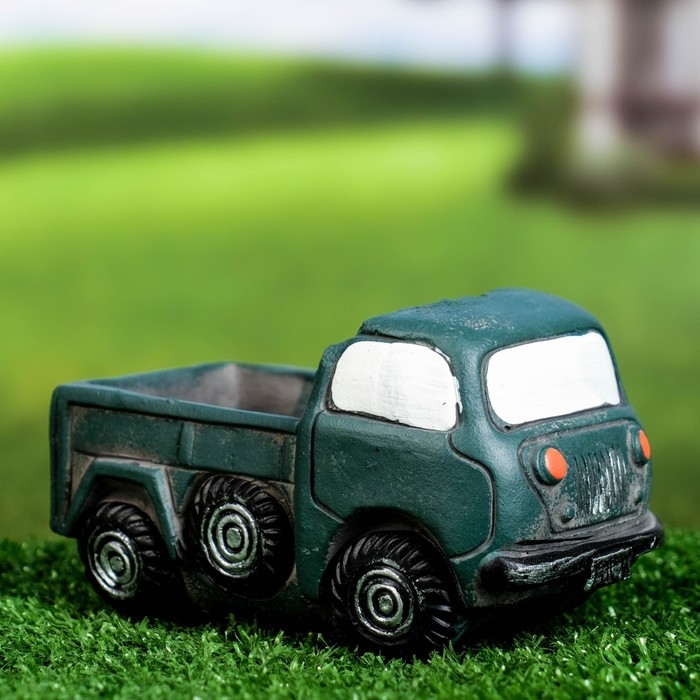 Горшок "Грузовик Вилл" зеленый, 13,5х8х7см