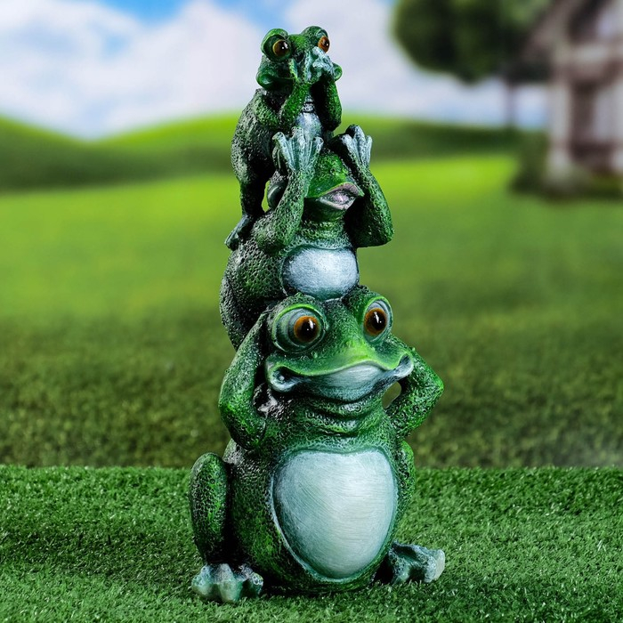 Садовая фигура из гипса &laquo;Лягушки&raquo;, 15&times;12&times;30 см
