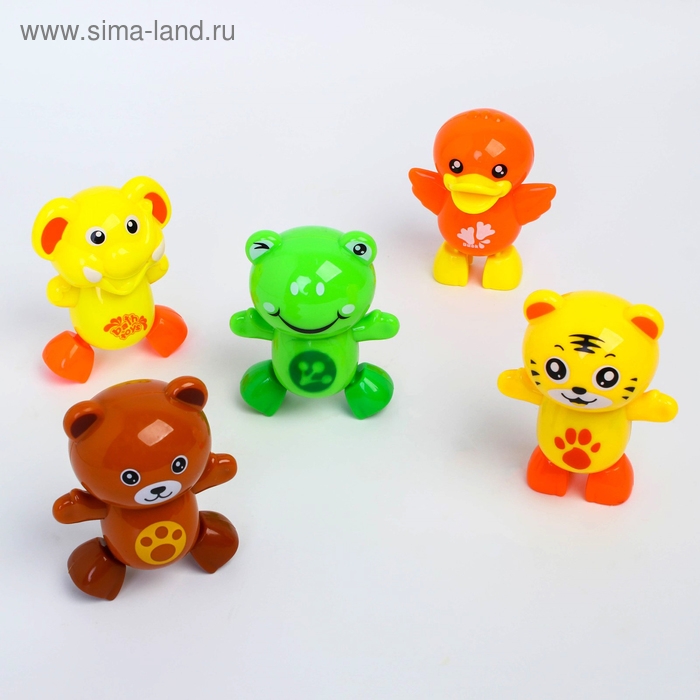 Набор  для купания &laquo;Плаваем вместе&raquo;, 5  игрушек и сачок