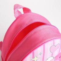 Рюкзак детский для девочки «Милота», 23 х 5 см см, отдел на молнии, цвет красный Рюкзак детский для девочки «Милота», 23 х 5 см см, отдел на молнии, цвет красный