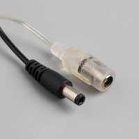 Гирлянда &laquo;Нить&raquo; 20 м роса, IP20, чёрная нить, 200 LED, свечение тёплое белое, 12 В