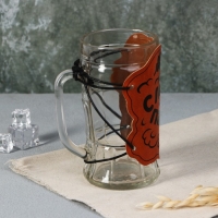 Кружка стеклянная пивная &laquo;С легким паром&raquo;, 500мл