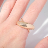 Кольцо &laquo;Минимал&raquo; дуо нити, цвет золото, безразмерное