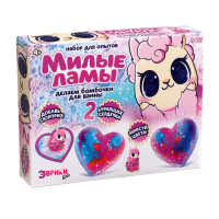 Набор для опытов &laquo;Милые ламы&raquo;, бомбочки для ванны, своими руками